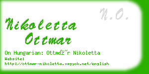 nikoletta ottmar business card